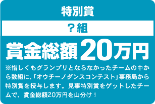 特別賞 ？組 賞金総額20万円
