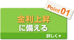金利上昇に備える