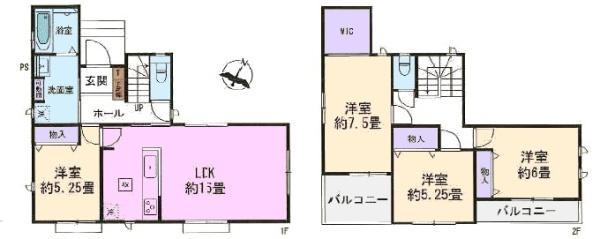 瀬戸市幡野町新築分譲住宅　A号棟