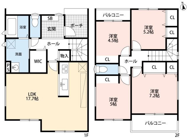 小牧市久保　新築戸建　２号地