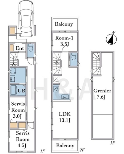 大田区南久が原２丁目　１棟