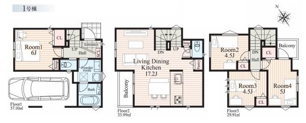 鶴見区下野谷町４丁目　全１棟１号棟