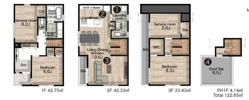 品川区戸越２丁目　B号棟