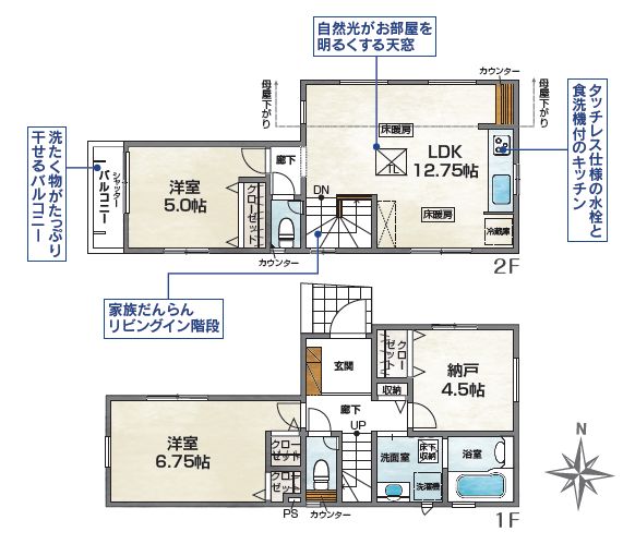 杉並区下井草５丁目　新築戸建て　２号棟