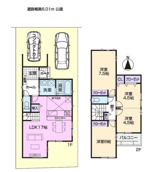 守山区永森町新築分譲住宅　１号棟