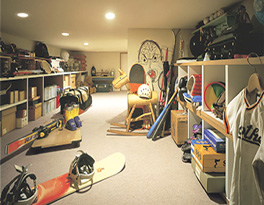 子ども部屋とは別に広めの収納スペースを確保