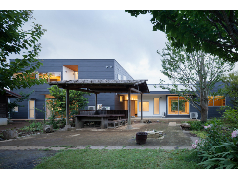 北側の庭からの眺め