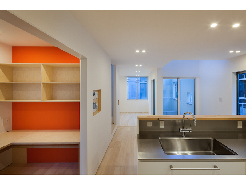 キッチンとワークスペース