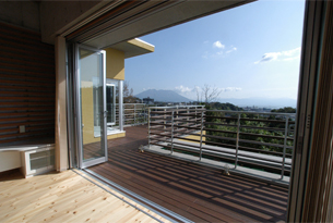 桜島を望む絶景住宅