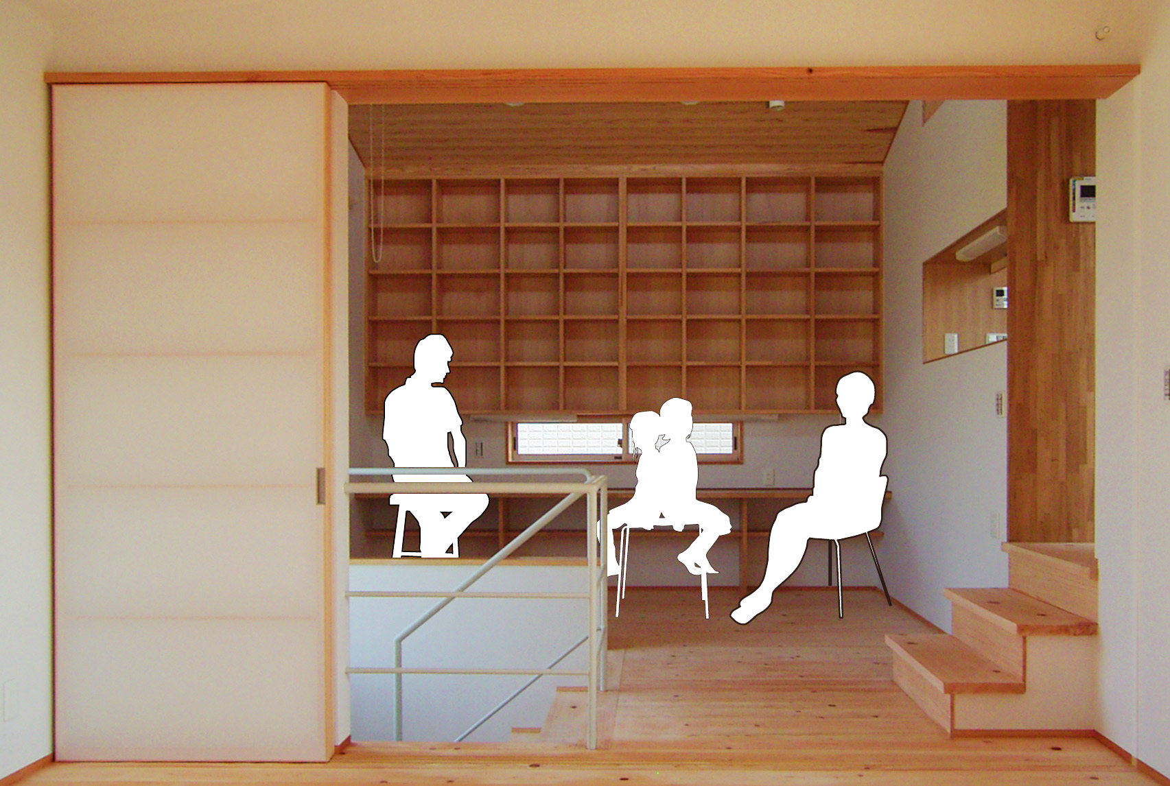 /reform-mitsumori/自然素材を用いた和モダン住宅。スキップフロアのある家