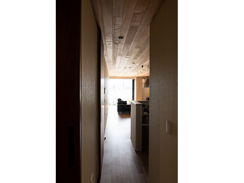 天井窓のハイドアなので、開放感があります