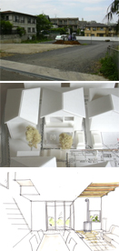 建築家・田代智子さんのプランと模型