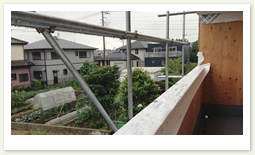 仕上げ前のバルコニー(防水仕様)