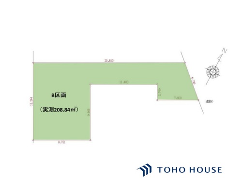 見沼区春岡2丁目　B区画　全2区画