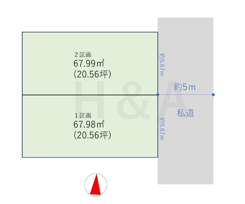 大田区南馬込３丁目　１区画