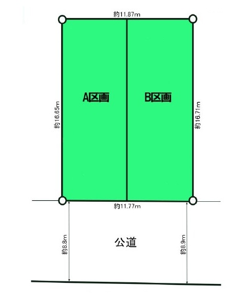 売地　多摩川　全２区画