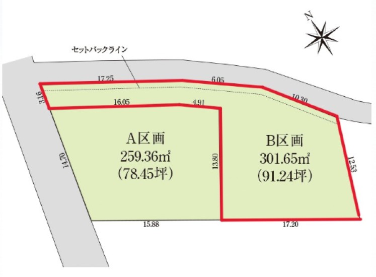 野洲市安治　売土地　B号地