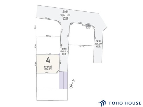 北区本郷町　01507⑥　4号地　全4区画
