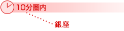 10分圏内・・・銀座