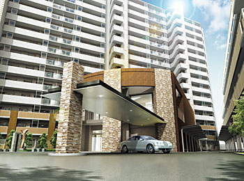 レーベンスクエア川口エントランス