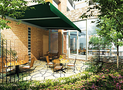 「ティンカーベルカフェ」屋外テラス