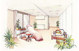 フェイシャルトリートメントやボディトリートメントが受けられるヒーリングサロン。