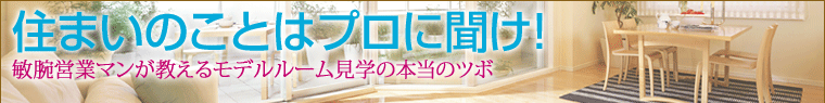 住まいのことはプロに聞け！～初めてのモデルルーム見学、営業マンに聞きました。～