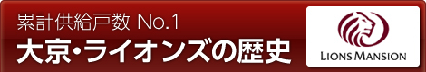 累計供給戸数No.1 大京・ライオンズの歴史