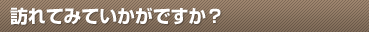 訪れてみていかがですか？