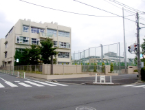 現地から徒歩2分の志村第二中学校。保育園、小学校も徒歩10分圏内に揃う