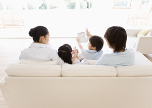 家族が自然に集まる場所に