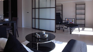 ニューヨークスタイルのリビングダイニング