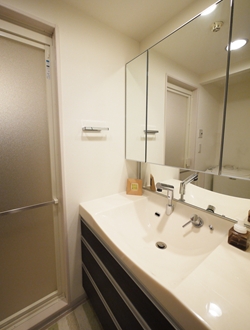 シンクの質感が美しい洗面台 パナソニック ラシス