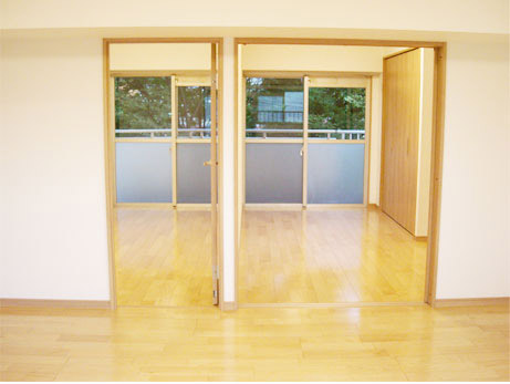 隣り合った2部屋の和室も一新。段差をなくしてバリアフリーに