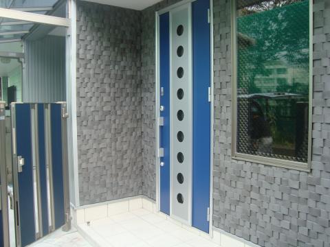 玄関周りも一新