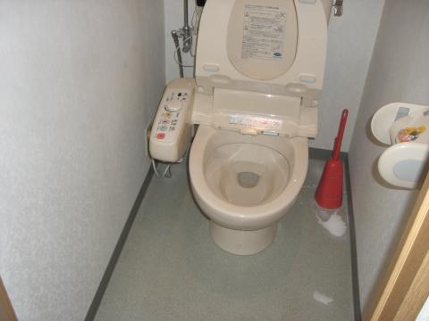 トイレはウォシュレット便座を交換しました。 