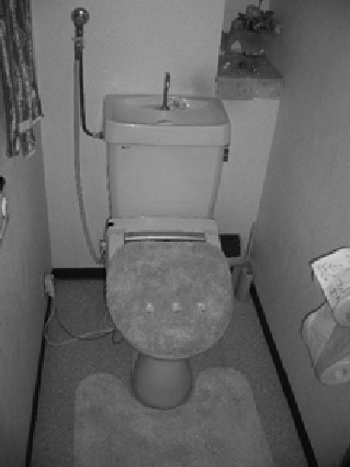 給水管が気になってしまうトイレでした