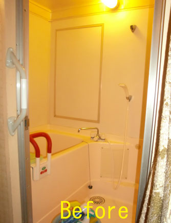 水栓の湯温調節が大変でした。