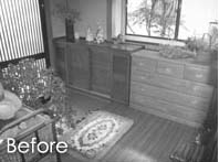 リフォーム後と比べて狭い間口でした。