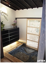 玄関の内側です