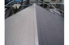 屋根は防水シートで雨漏り対策しています。