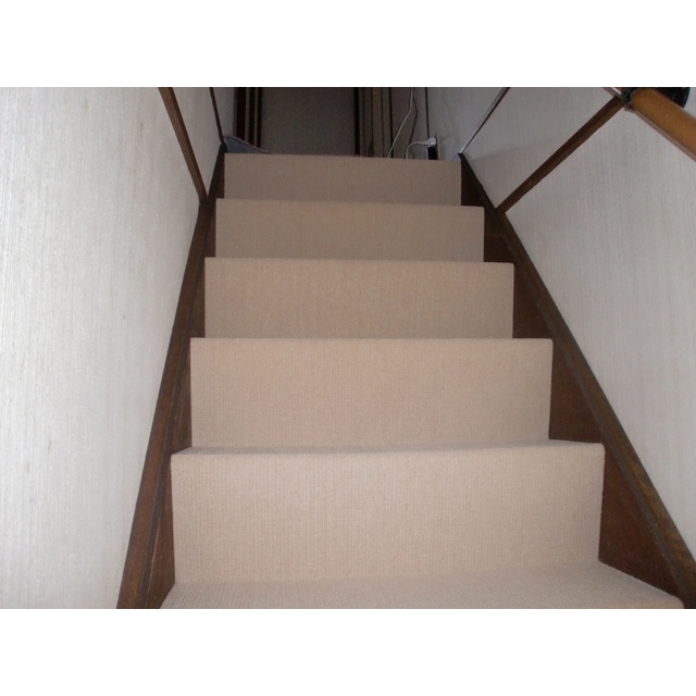 白いカーペットで家全体が明るい印象になります