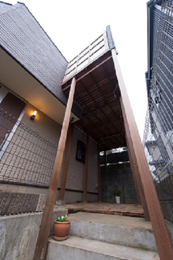 ウッドデッキの下部です