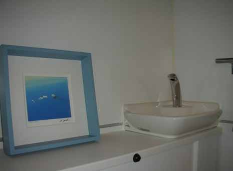 すっきりとまとまった手洗いスペース