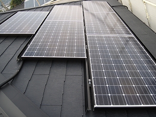 屋根葺き替え＆太陽光発電設置工事