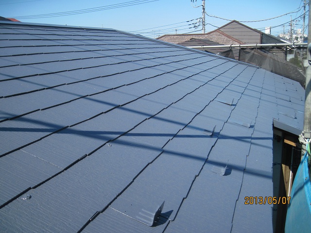 屋根の高圧洗浄・塗装