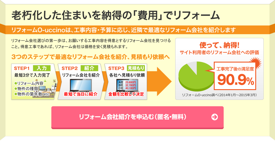 キッチンのリフォームは比較で満足度UP!