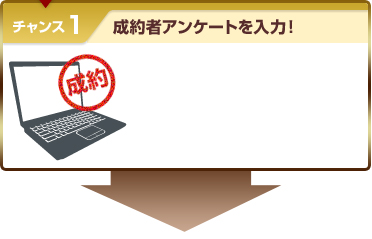 STEP1　成約者アンケートを入力！
