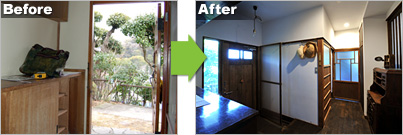 Before→After