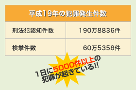 平成19年の犯罪発生件数